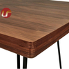 Mesa de comedor de restaurante de madera Diseño de mesa de comedor moderno contemporáneo natural de madera maciza