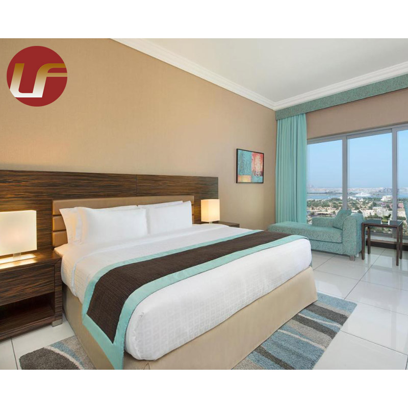 Juego de dormitorio de muebles de dormitorio de hotel con diseños de cama doble de madera contrachapada para dormitorio moderno