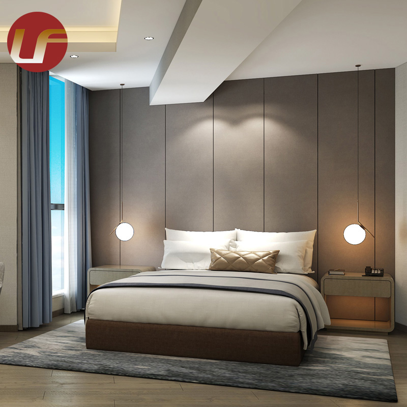 Juego de dormitorio de hotel de lujo moderno fabricante de muebles de hotel de cinco estrellas a la venta