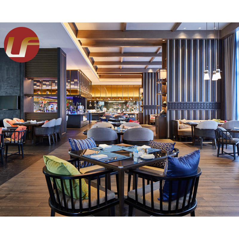 Juego de mesa de comedor de diseño contemporáneo de nuevo estilo, mesa y sillas de restaurante, mesa de comedor de mármol dorada para restaurante