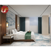 Juego de muebles de dormitorio de hotel moderno de 5 estrellas, muebles de habitación de hotel de cuatro estaciones de lujo personalizados, fabricante de Foshan