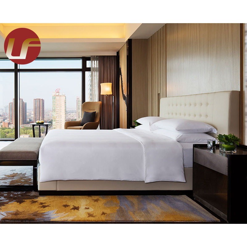 Proyecto de hotel por encargo de 5 estrellas de lujo moderno Hotel Bed Room Furniture Juego de dormitorio Muebles de hotel