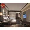 Juego de dormitorio de apartamento comercial de chapa de Foshan Muebles de habitación de hotel de lujo Juegos de dormitorio de hotel