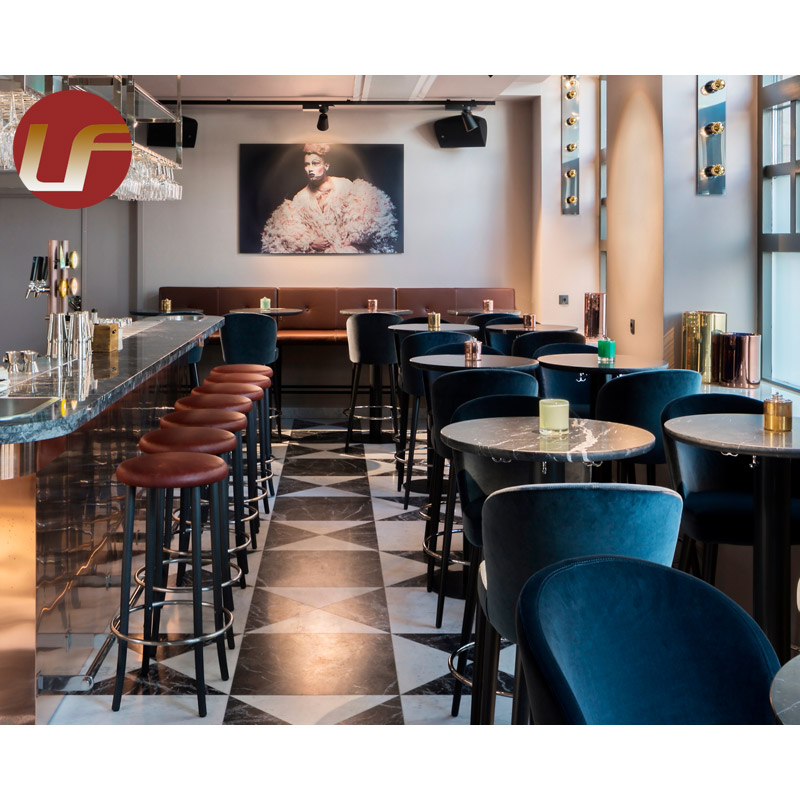 Sofá de cabinas de restaurante de medio círculo de muebles de restaurante moderno