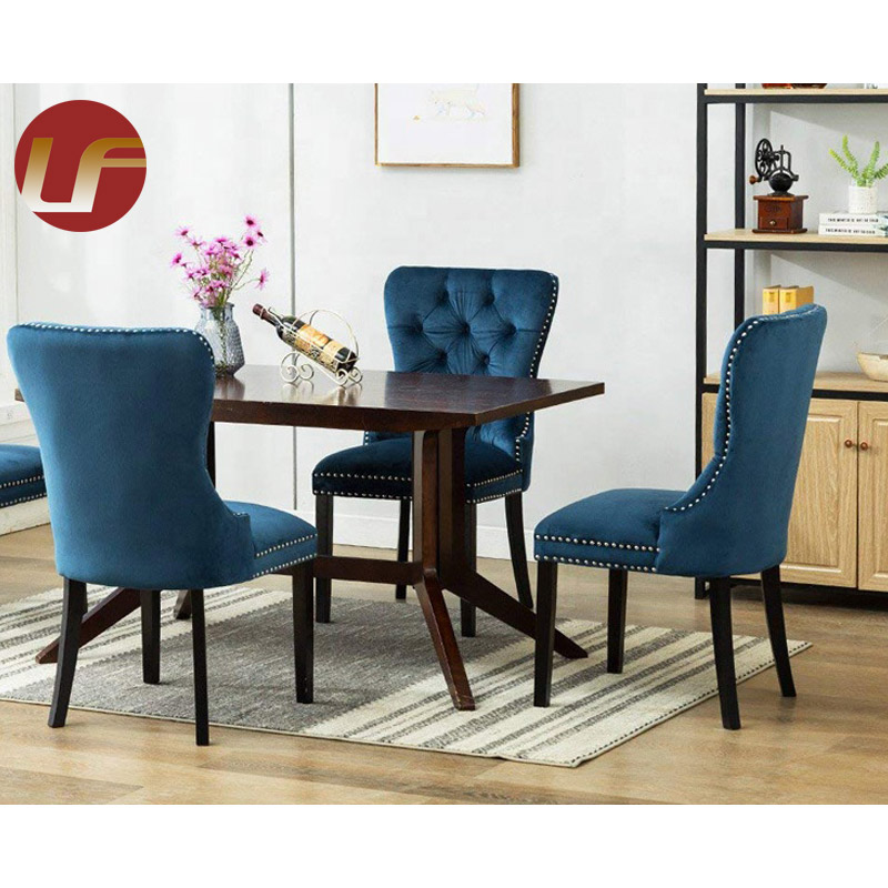 Nueva y moderna silla de comedor de lujo para muebles de restaurante, silla de comedor de tela tapizada