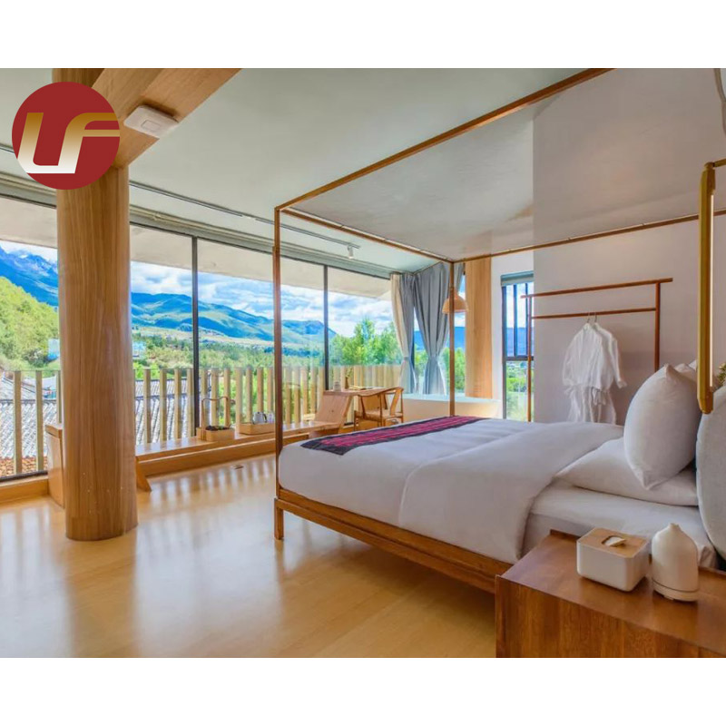El dormitorio moderno de la fábrica de Foshan fija los muebles económicos del dormitorio del hotel