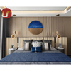 Muebles de hotel personalizados Muebles de villa de juego de dormitorio de hotel Hilton de lujo moderno de cinco estrellas