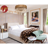 Suite de lujo moderna Equipos de hotel por encargo Juego de muebles de dormitorio de hotel comercial de habitación de cama de cinco estrellas