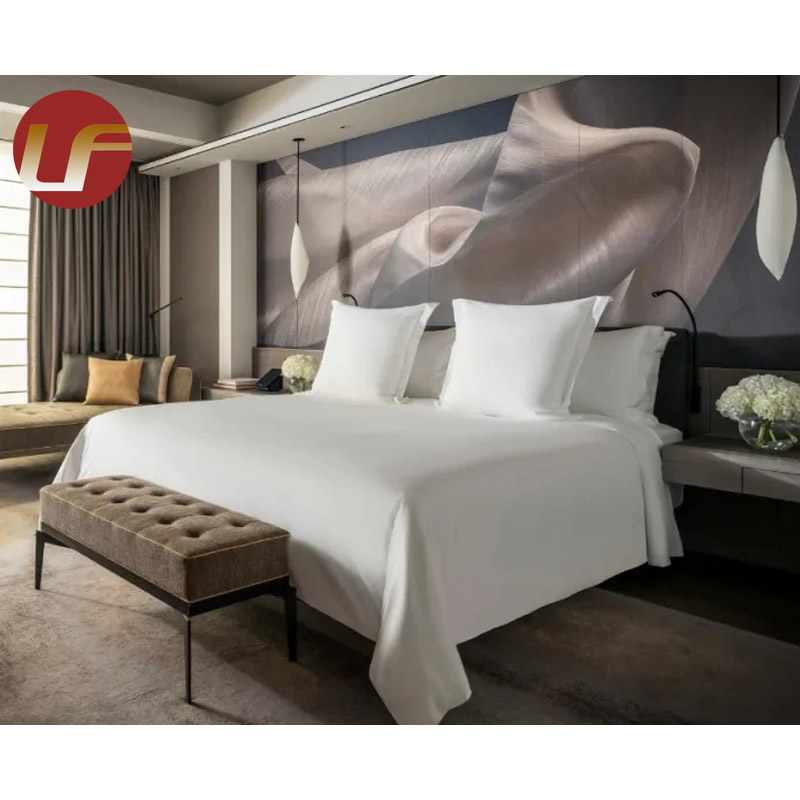 El conjunto moderno del dormitorio del hotel barato establece la personalización de los muebles de las habitaciones