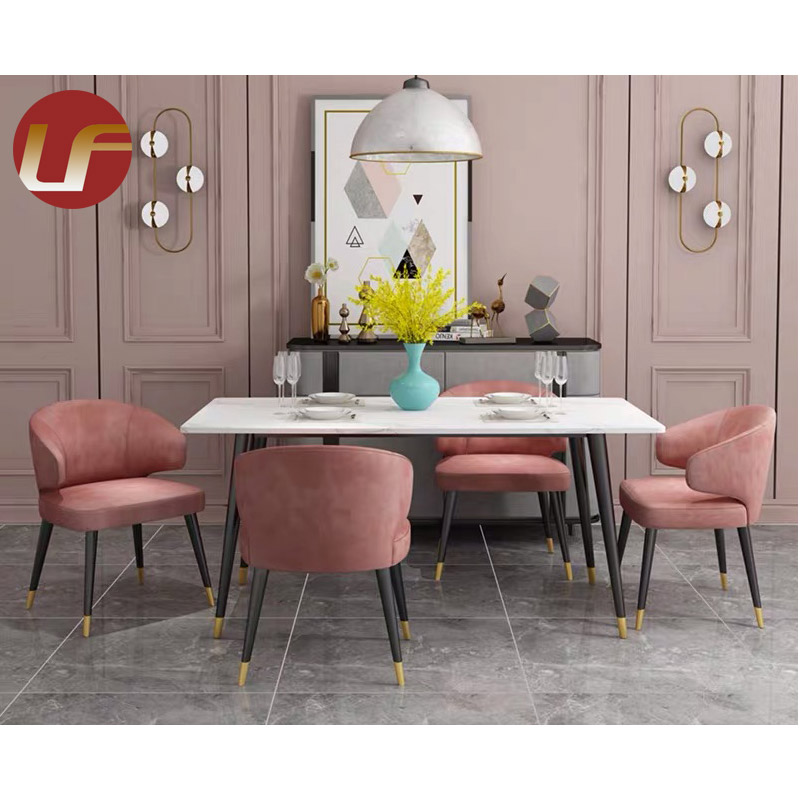 Nuevos muebles de comedor de lujo mesas de comedor, juegos de comedor 6 sillas de comedor, juego de mesa de comedor de mármol moderno