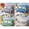 Sofá cama de Metal plegable multifuncional para sala de estar, sofá cama deslizante de doble uso, pequeño apartamento plegable doble