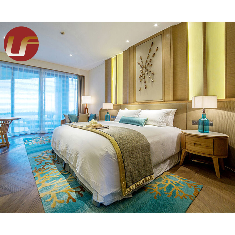 Conjunto de dormitorio Muebles de habitación Lujo moderno Modificado para requisitos particulares Muebles de madera de cinco estrellas del hotel del estilo