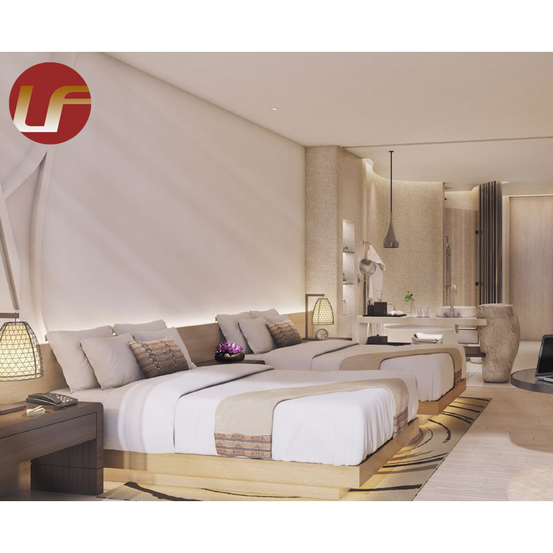 Los muebles modernos modificados para requisitos particulares de la habitación de hotel del tamaño fijan el sistema de cinco estrellas de los muebles del dormitorio del hotel
