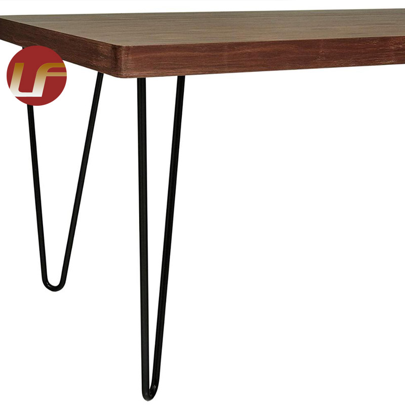 Mesa de comedor de restaurante de madera Diseño de mesa de comedor moderno contemporáneo natural de madera maciza