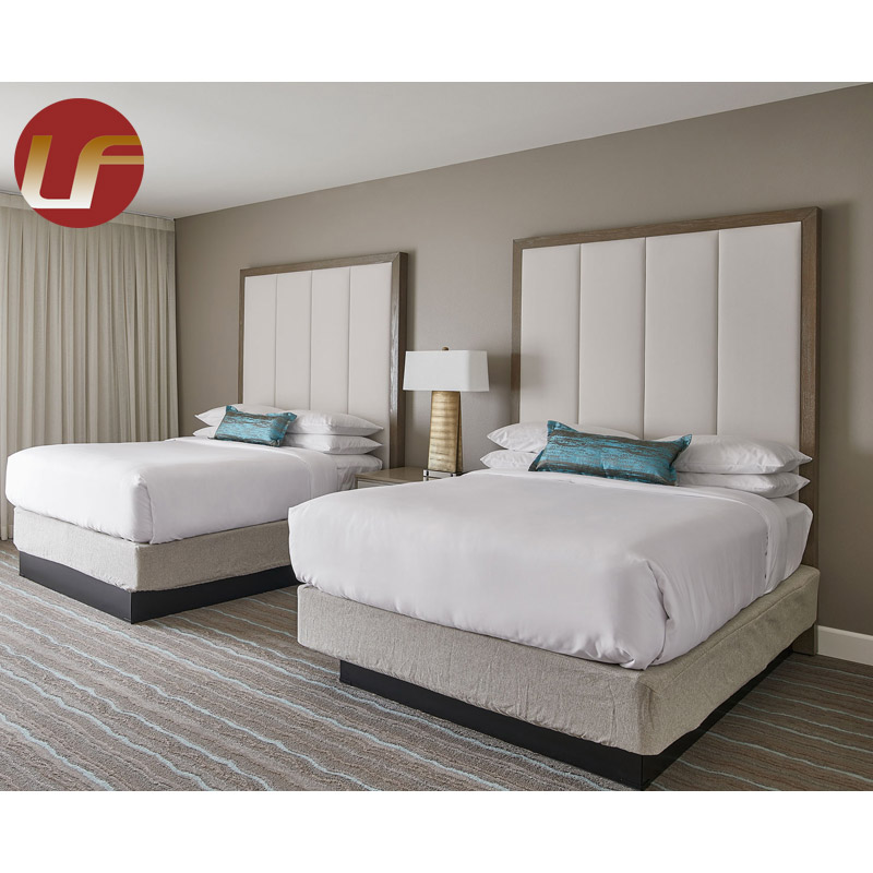 Muebles por encargo de fábrica Hotel Muebles de dormitorio de cinco estrellas Conjuntos para muebles de Hotel Hilton