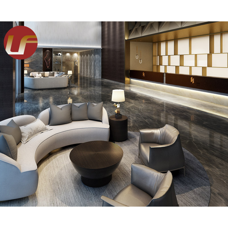 Muebles de área pública de lujo de encargo de 7 estrellas Muebles modernos del pasillo del hotel de cinco estrellas