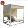 Para las sillas de mimbre al aire libre del hotel Muebles al aire libre Canopy Bed Aluminio