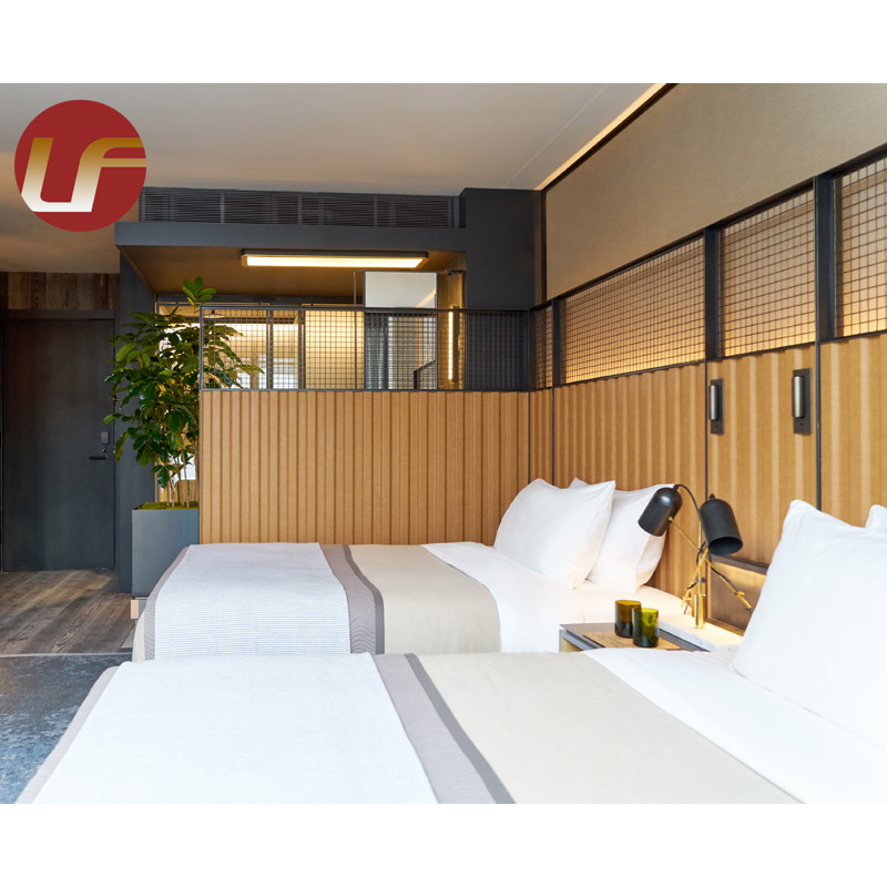 Muebles de hotel Proveedor de hotel famoso de China Muebles de arce verde Juego de dormitorio completamente de madera para proyecto