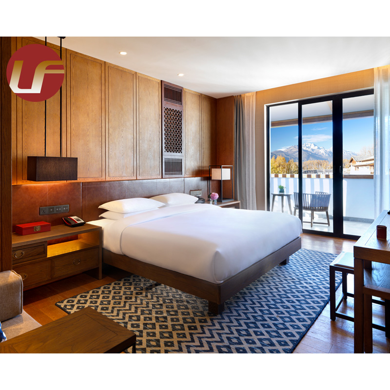 Conjuntos de muebles de dormitorio principal King Size de lujo de muebles de Villa personalizados al por mayor fabricados en fábrica OEM
